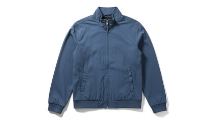 “Light blue jacket with zipper front – casual outerwear stock photo”

