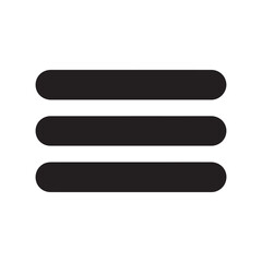 Fototapeta premium Minimalist Hamburger Menu Navigation Icon