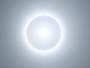 Minimal glowing white center with vignette effect, top-left margin left empty for text or logo.