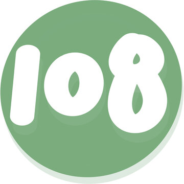 Green number 108