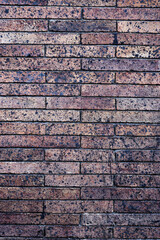 Vintage Backdrop: Old Brick Wall With Weathered Texture And Horizontal Pattern