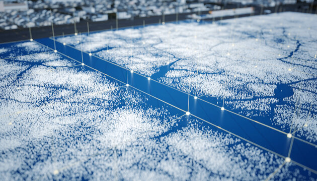 点群データで可視化された地形情報の3D表現