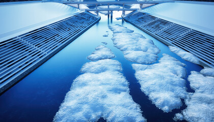 河川と護岸整備を俯瞰した土木インフラ構造