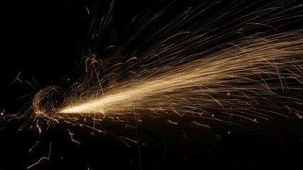 Dynamic sparks in a dark environment