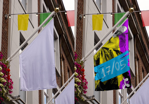 Mockup of AD Flag in Dublin