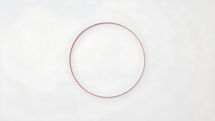 decimal. A geometric circle with a sharp gap, the imperfection in red on a minimalist background. wellbeing guides, coaching materials, designed for mental health education and mindfulness programs.