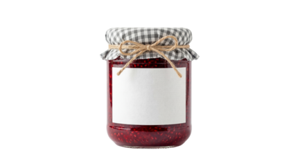 Isolated Raspberry Jam Jar