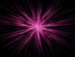 Radiant magenta burst on black background; clear space reserved for headline or prominent text.