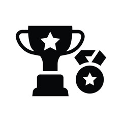  award glyph icon illustration vector graphic.eps