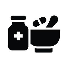 pharmacy glyph icon illustration vector graphic.eps