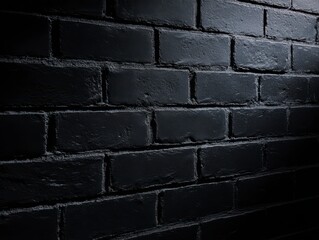 Textured Darkness: A close-up showcases a sturdy brick wall bathed in deep shadow, highlighting the raw, textured beauty of the structure.