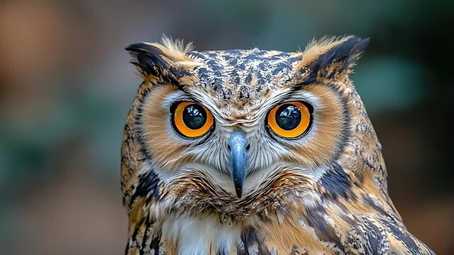 indian eagle owl bird nocturnal predatory bird video
