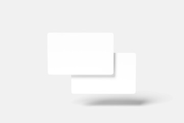 Blank and white membership card for mockup