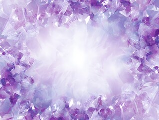 Amethyst glow spreads softly across abstract background; center area kept clean for text or branding.