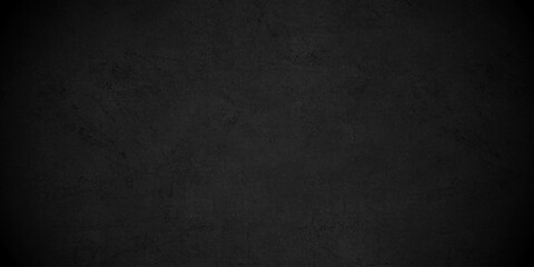 Fototapeta premium Dark black old wall paper grunge background. black blackboard and chalkboard texture. Dark black concrete wall texture element vintage grunge charcoal paint rough, distress backdrop background.