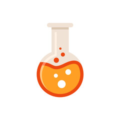 Test tube icon, Medical, chemical or biology lab, school education concept with tubes and flasks, vector illustration