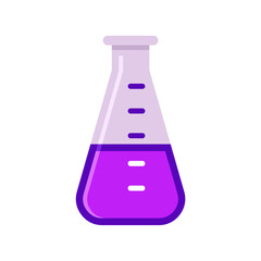 Test tube icon, Medical, chemical or biology lab, school education concept with tubes and flasks, vector illustration