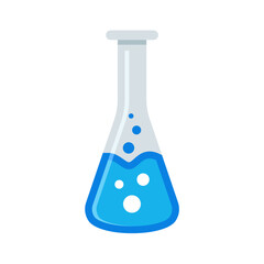 Test tube icon, Medical, chemical or biology lab, school education concept with tubes and flasks, vector illustration
