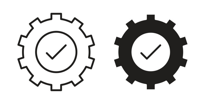 Execution icons or logo design isolated sign symbol vector illustration - high quality line style vector