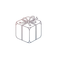 Beautifully wrapped PNG Transparent gift box with ribbon