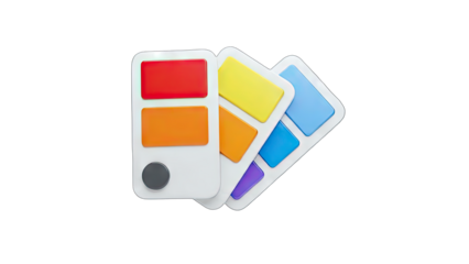 Color Palette Swatches on White Background