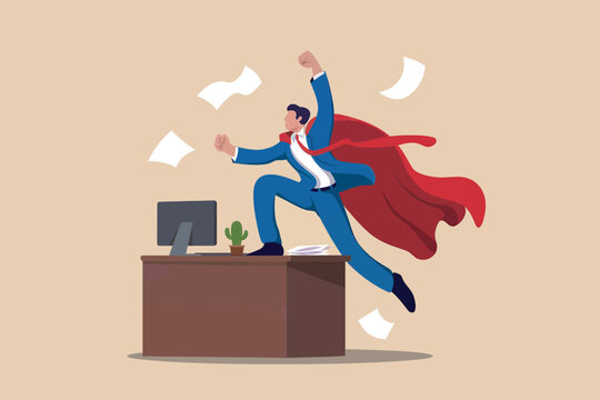 Office superhero tackles paperwork