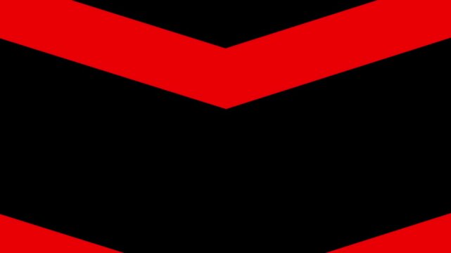 Dynamic red and black chevron arrow transition animation background for video editing projects