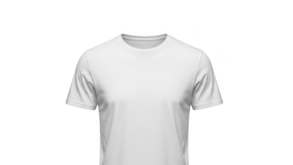 Plain white t-shirt displayed on a black background clothing apparel