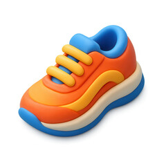 3D Render of Running Sneaker Icon