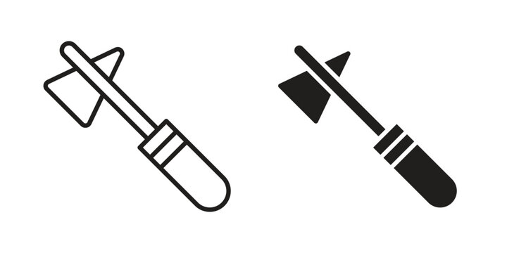 reflex hammer icons or logo design isolated sign symbol vector illustration - high quality line style vector