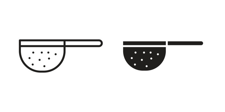 sieve icons or logo design isolated sign symbol vector illustration - high quality line style vector