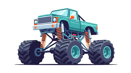 Obraz premium Monster Truck Vector Graphic.
