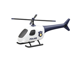 Police Helicopter icon 3d rendering illustration