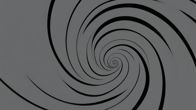 composition of nested golden ratio spirals defined by clean, thick black lines 