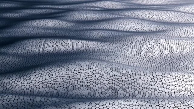 Wavy Hexagonal Grid Pattern Texture Background