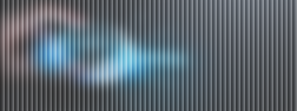 Blue glowing light with vertical black stripes background - Powered by Adobe