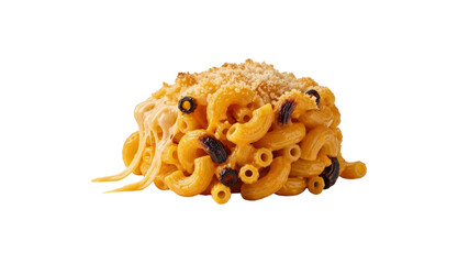 Macaroni and cheese with burnt toppings