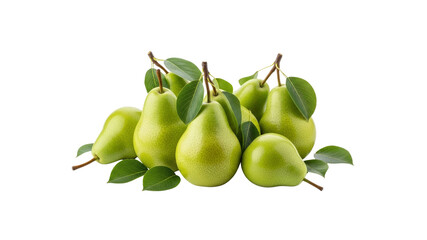 Green pears on Transparent Background