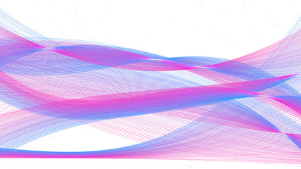 Dynamic Glowing Abstract Wave Grid in Neon Pink and Blue
