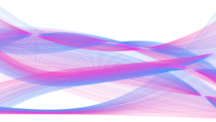 Dynamic Glowing Abstract Wave Grid in Neon Pink and Blue
