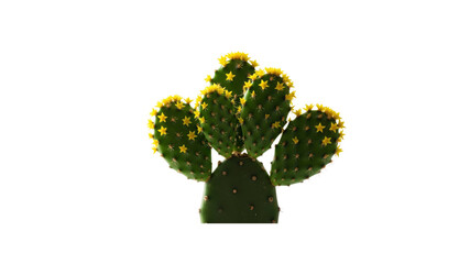 Prickly pear cactus in bloom