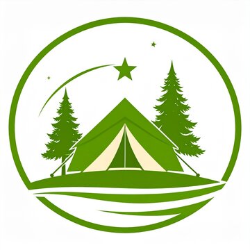 Camping under starry night sky in serene forest