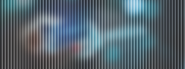 Abstract blue and black vertical striped background with glowing light effects stripes