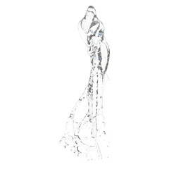 Fountain isolated transparent background photo realistic 3d rendering PNG 16 bit with alpha channel
