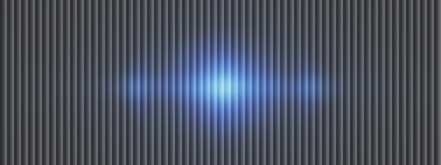 Glowing Blue Light Beam on Dark Vertical Striped Background