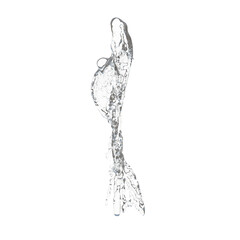 Fountain isolated transparent background photo realistic 3d rendering PNG 16 bit with alpha channel
