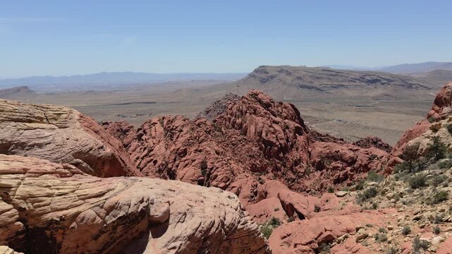 Calico Tanks Trail view at Red Rock Canyon 4k