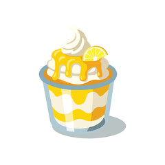 lemon dessert sundae
