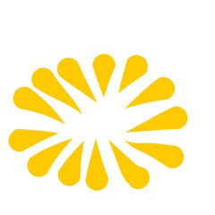 Gold fireworks vector illustration