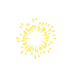 Gold fireworks vector illustration
